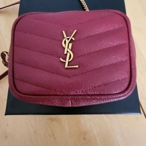 YSL Mini Lou Bag in Fushia